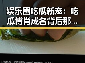 娱乐圈吃瓜新宠：吃瓜博肖成名背后那些故事🚀
